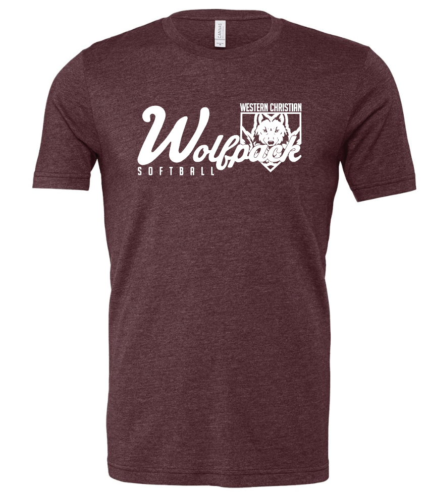 SOFTBALL ADULT BELLA Short Sleeve Tee | SOFTBALL