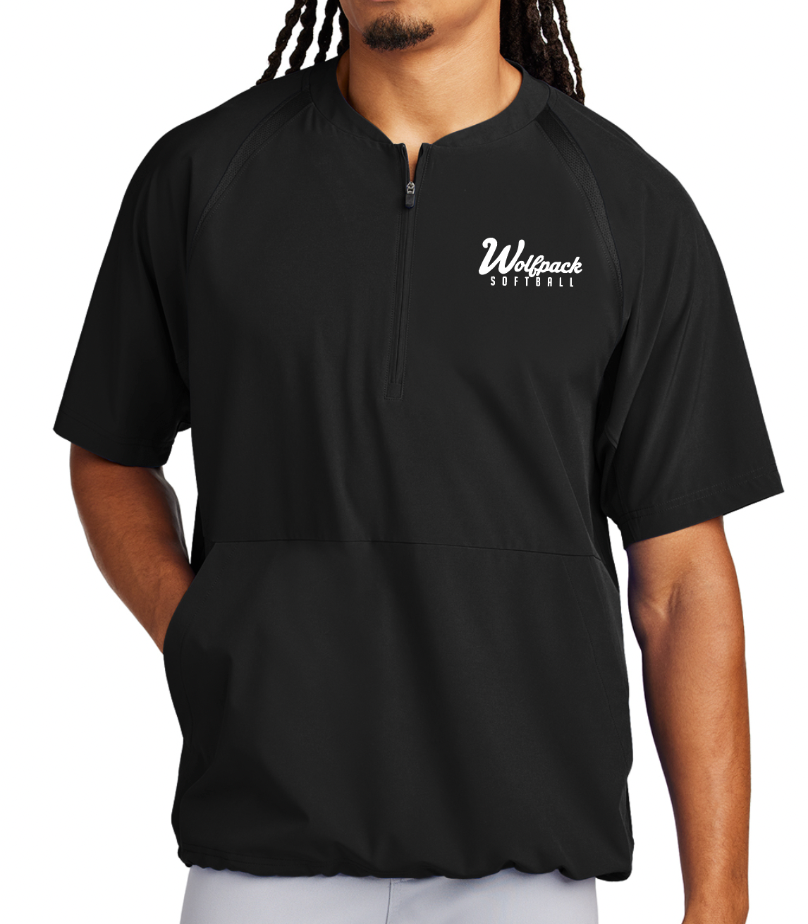 SOFTBALL SPORT-TEK 1/2-ZIP SHORT SLEEVE JACKET | SOFTBALL