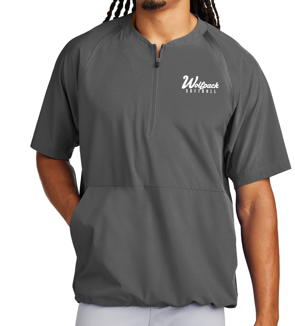 SOFTBALL SPORT-TEK 1/2-ZIP SHORT SLEEVE JACKET | SOFTBALL