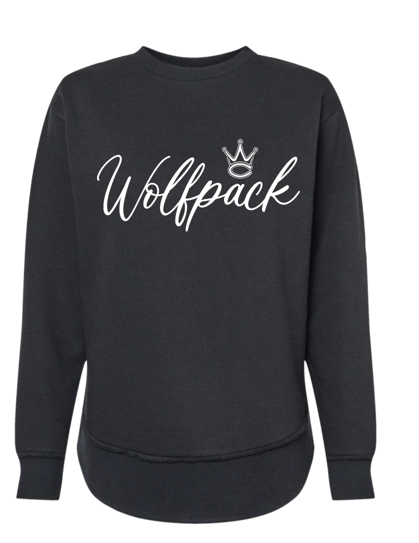 WOLFPACK SCRIPT WOMENS LAT Crewneck | WP