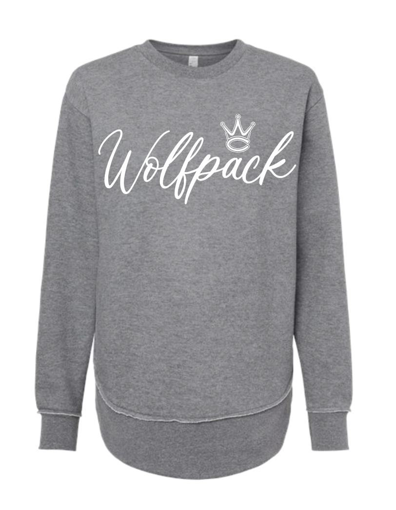 WOLFPACK SCRIPT WOMENS LAT Crewneck | WP