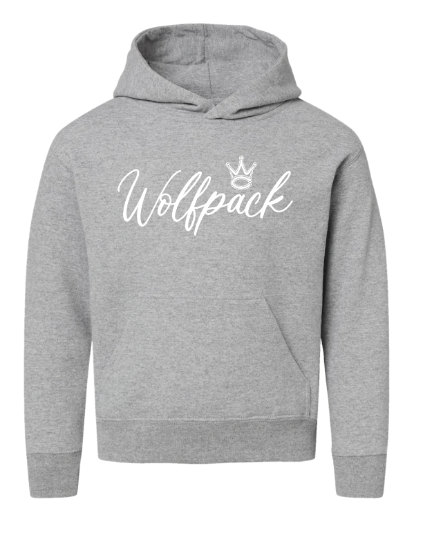WOLFPACK TODDLER/YOUTH SCRIPT LAT HOODIE | WP