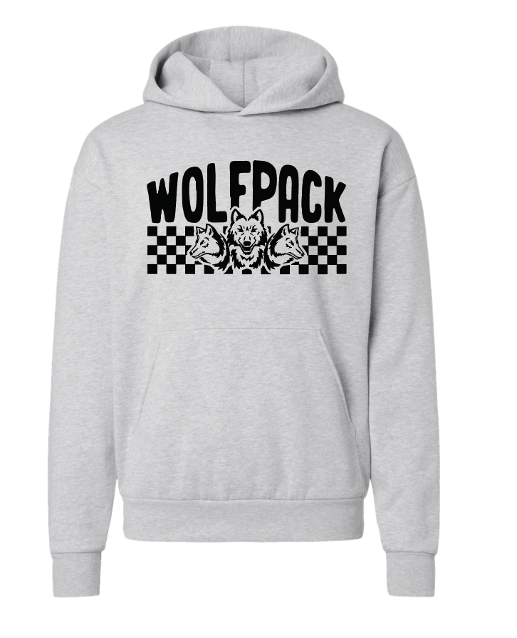 CHECKERED WOLFPACK INDEPENDENT PREMIUM HOODIE | CW