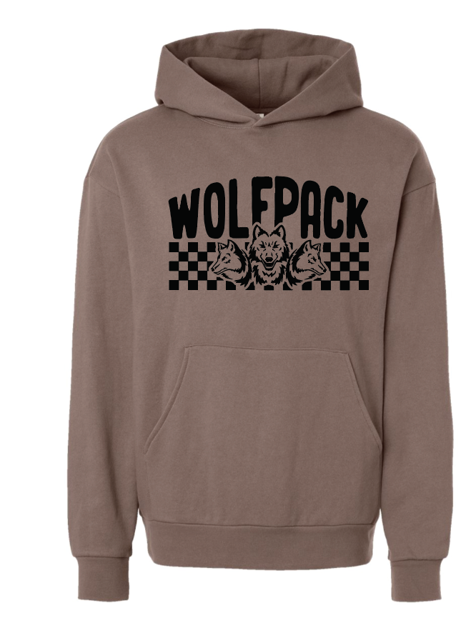 CHECKERED WOLFPACK INDEPENDENT PREMIUM HOODIE | CW