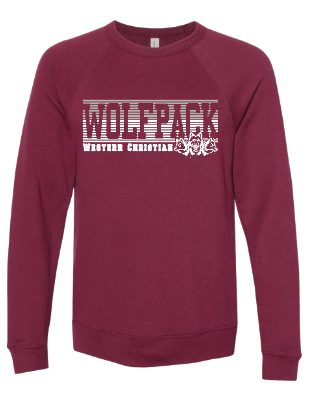 WOLFPACK BELLA + CANVAS FLEECE CREWNECK | LINE