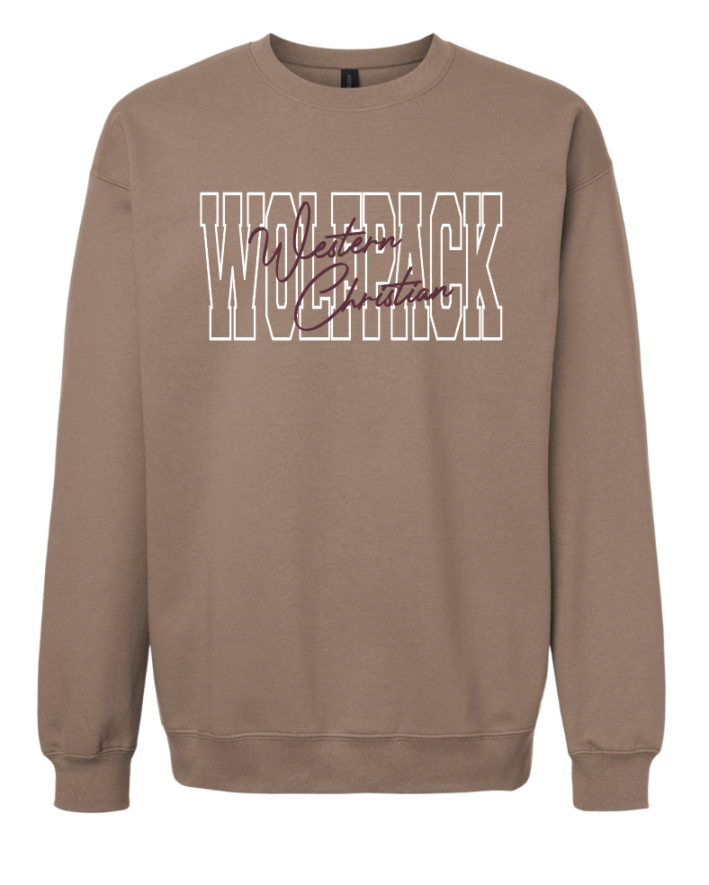 WC ADULT GILDAN CREWNECK SWEATSHIRT | BLOCK
