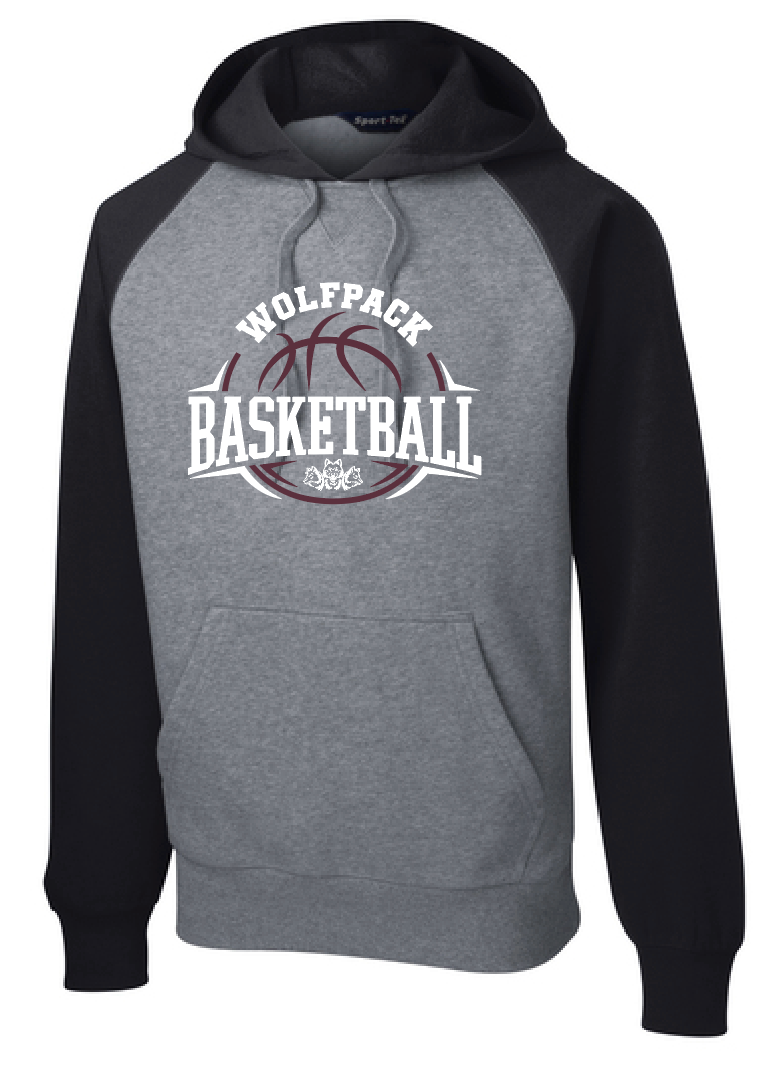 BASKETBALL ADULT SPORT-TEK RAGLAN SWEATSHIRT | BB26