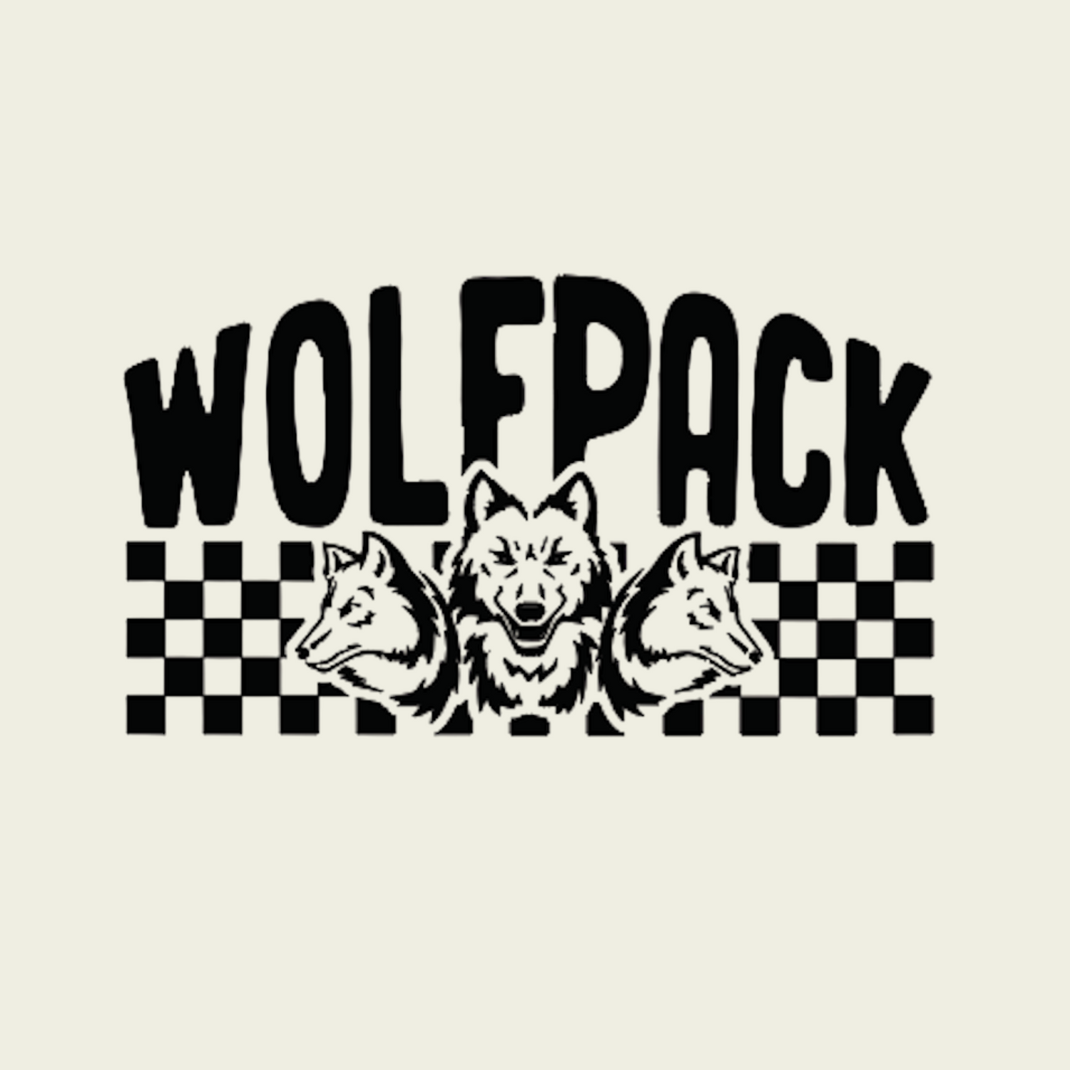 CHECKERED WOLFPACK