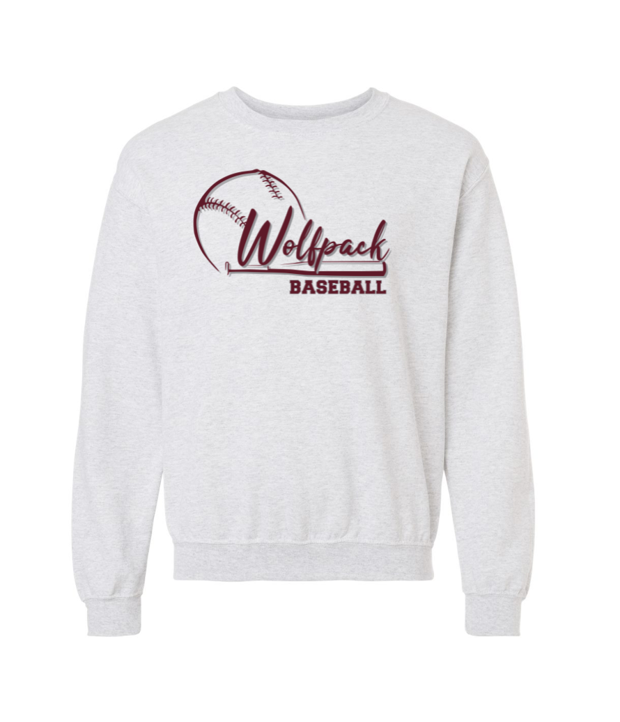 BASEBALL YOUTH/ADULT GILDAN CREWNECK SWEATSHIRT | BASEBALL26