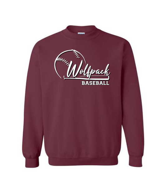BASEBALL YOUTH/ADULT GILDAN CREWNECK SWEATSHIRT | BASEBALL26