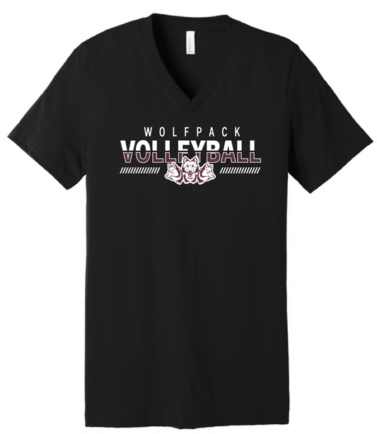VOLLEYBALL ADULT BELLA JERSEY V-NECK TEE | VB26