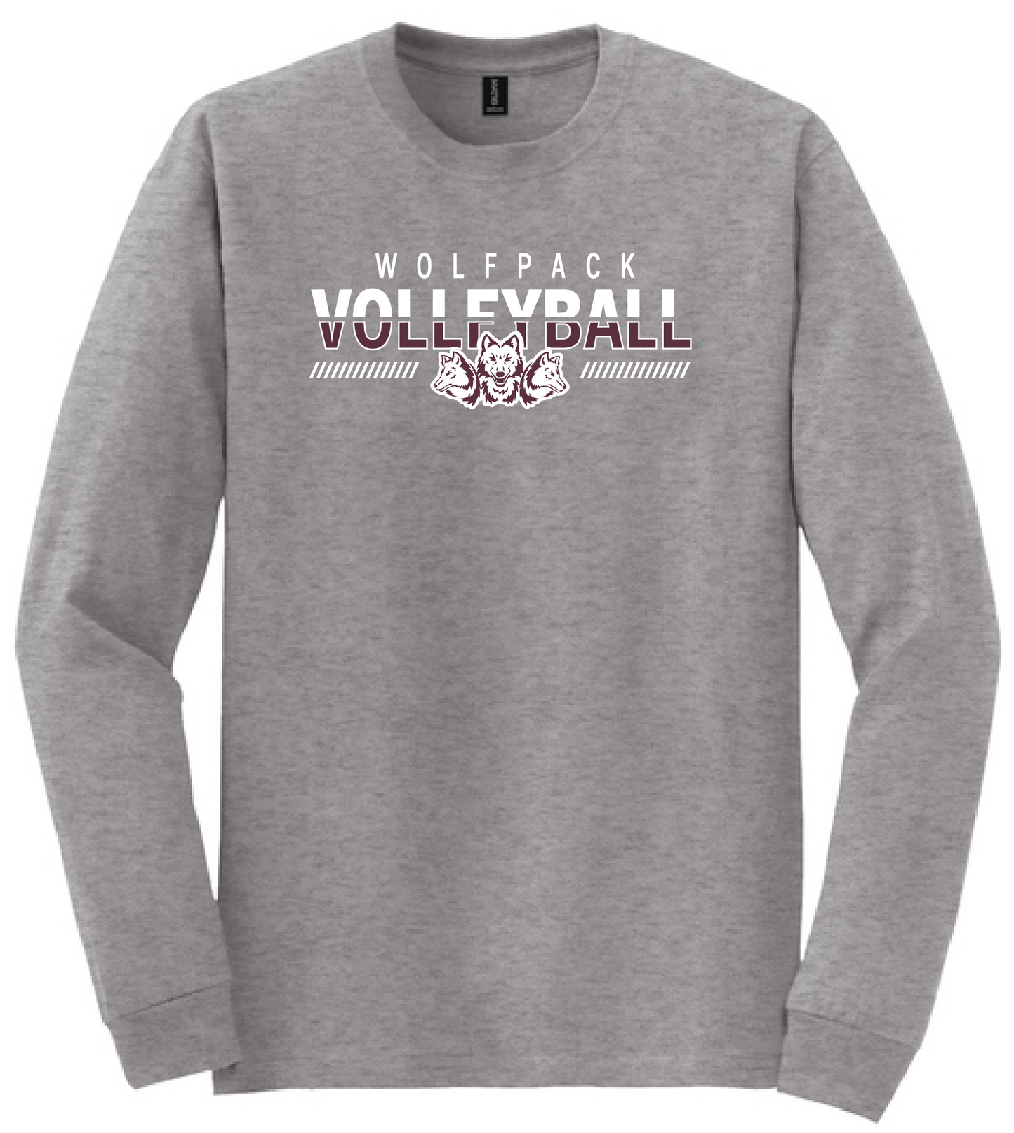 VOLLEYBALL YOUTH/ADULT GILDAN DRY BLEND LONG SLEEVE | VB26