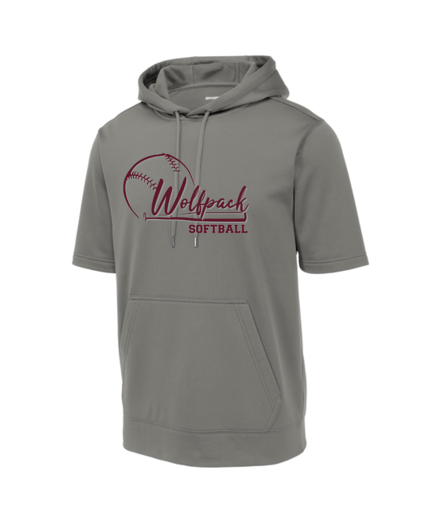 SOFTBALL YOUTH/ADULT SPORT-TEK SHORT SLEEVE HOODIE | SOFTBALL26