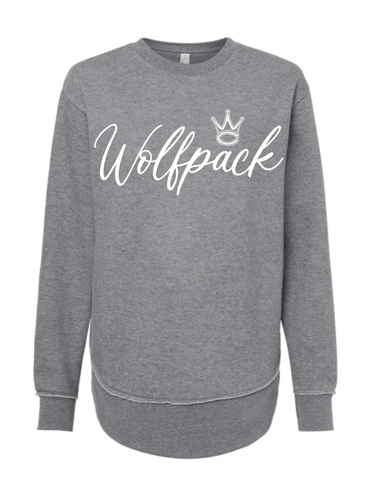 WOLFPACK SCRIPT WOMENS LAT Crewneck | WP