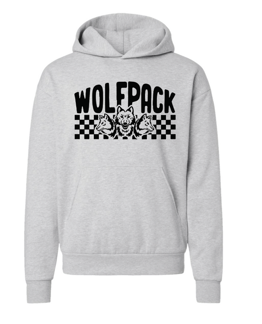 CHECKERED WOLFPACK INDEPENDENT PREMIUM HOODIE | CW