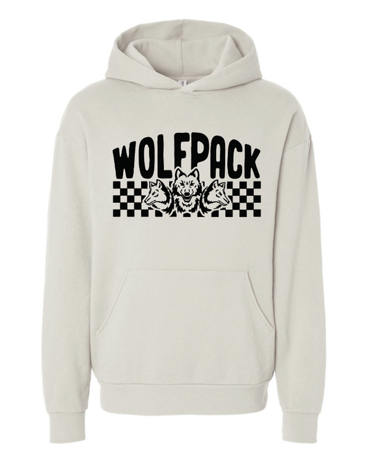 CHECKERED WOLFPACK INDEPENDENT PREMIUM HOODIE | CW