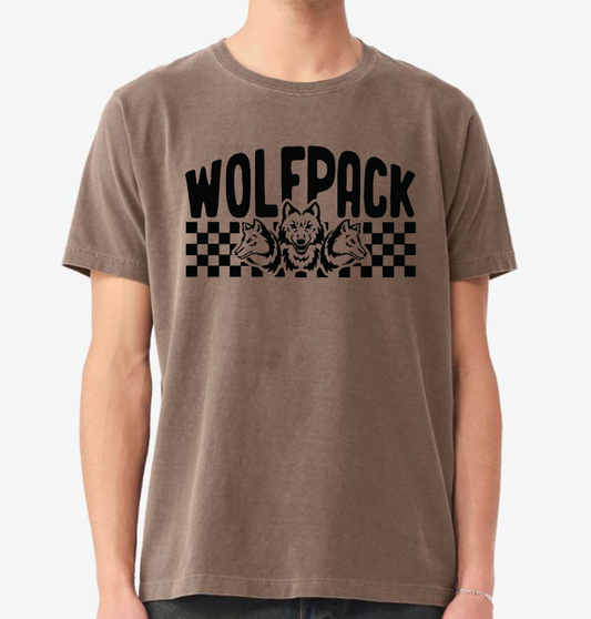 CHECKERED WOLFPACK BELLA Heavyweight Tee | CW