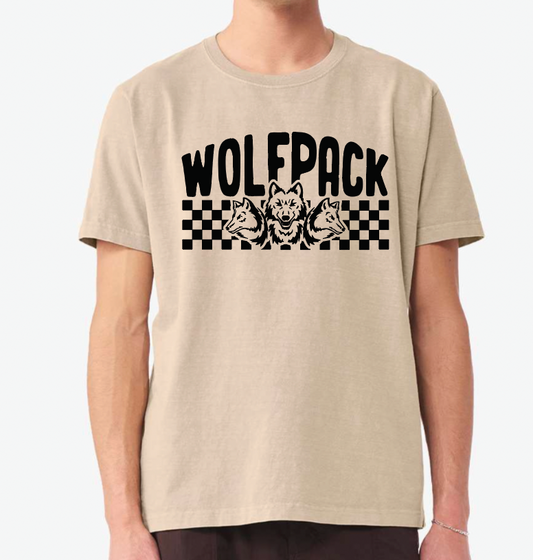 CHECKERED WOLFPACK BELLA Heavyweight Tee | CW