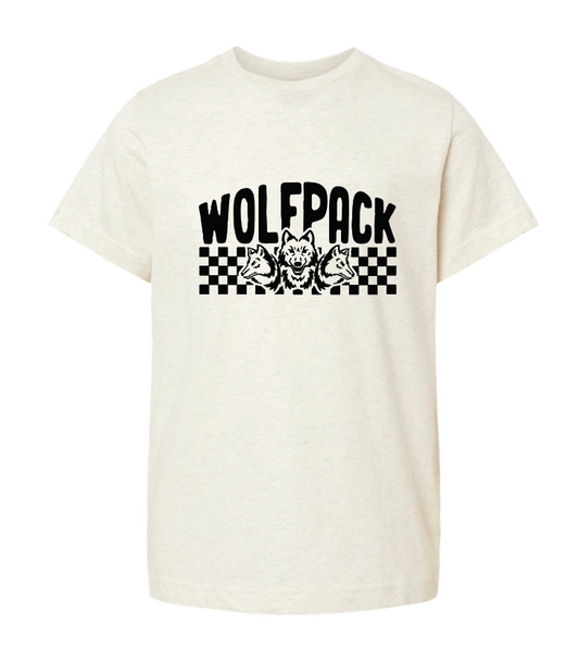 CHECKERED WOLFPACK TODDLER/YOUTH LAT T-SHIRT | CW