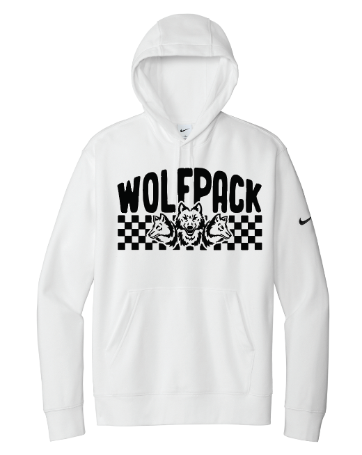 CHECKERED WOLFPACK ADULT NIKE Pullover Hoodie | CW