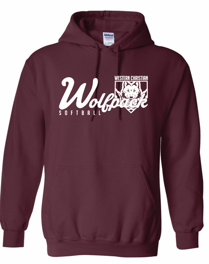 SOFTBALL YOUTH/ADULT GILDAN HOODIE | SOFTBALL