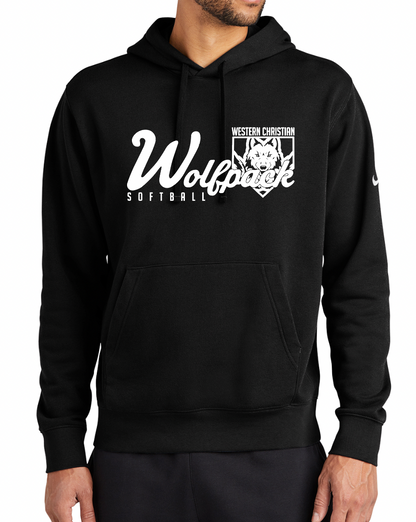 SOFTBALL ADULT NIKE Club Fleece Side Swoosh Hoodie | SOFTBALL