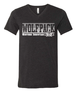 WOLFPACK ADULT BELLA+CANVAS V-NECK TEE | LINE