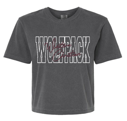 WC ADULT COMFORT COLORS HEAVYWEIGHT BOXY T-SHIRT BLOCK + SCRIPT