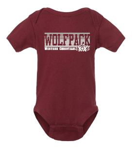 WOLFPACK INFANT RABBIT SKINS ONESIE LINE