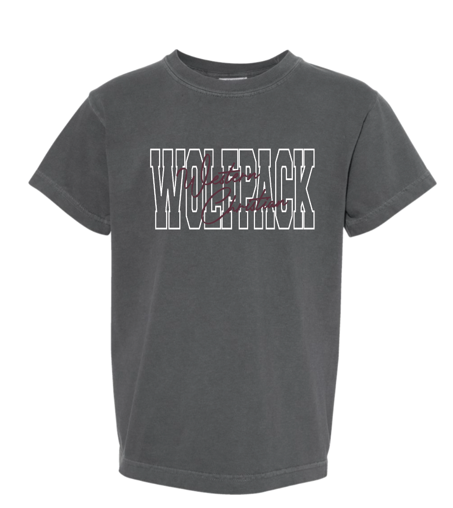 WC YOUTH COMFORT COLORS T-SHIRT | BLOCK + SCRIPT