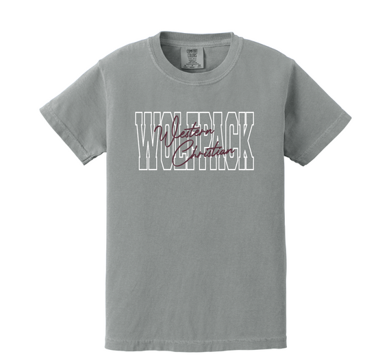WC YOUTH COMFORT COLORS T-SHIRT | BLOCK + SCRIPT