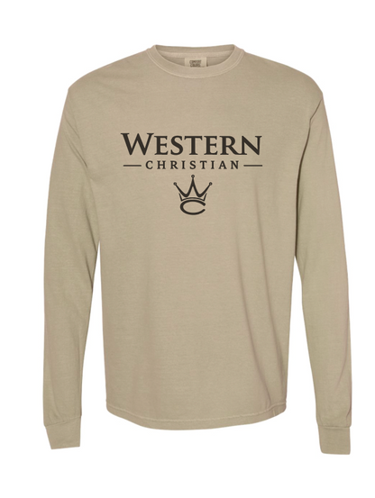 WC ADULT COMFORT COLORS LONG SLEEVE CROWN