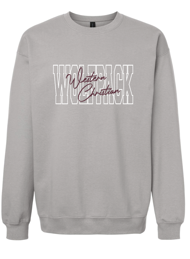WC ADULT GILDAN CREWNECK SWEATSHIRT | BLOCK