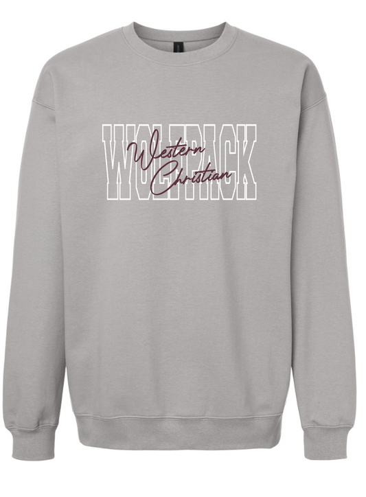 WC ADULT GILDAN CREWNECK SWEATSHIRT | BLOCK