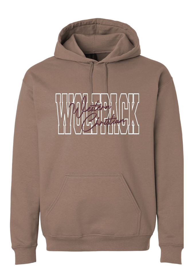 WC ADULT GILDAN MIDWEIGHT HOODIE | BLOCK + SCRIPT