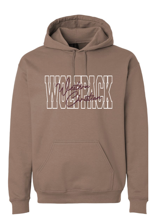 WC ADULT GILDAN MIDWEIGHT HOODIE | BLOCK + SCRIPT