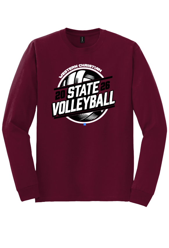 STATE VOLLEYBALL YOUTH/ADULT GILDAN DRYBLEND LONG SLEEVE  | VBSTATE