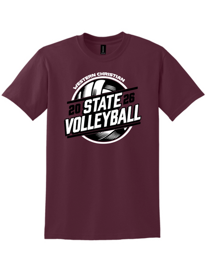 STATE VOLLEYBALL YOUTH/ADULT GILDAN DRYBLEND SHORT SLEEVE | VBSTATE