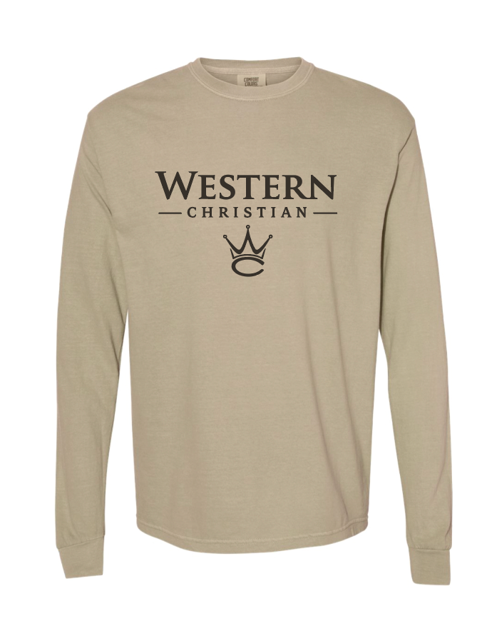 WC ADULT COMFORT COLORS LONG SLEEVE CROWN